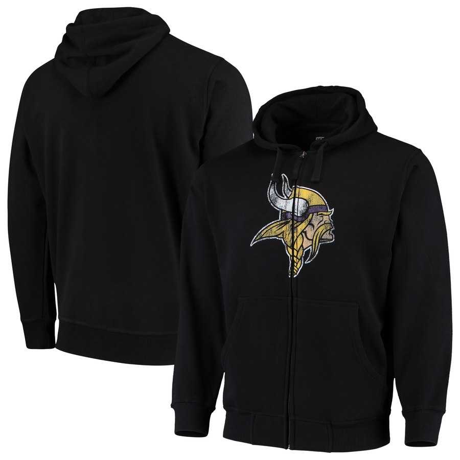 Men's Minnesota Vikings G III Sports by Carl Banks Primary Logo Full Zip Hoodie Black,We sell and wholesale Men's Minnesota Vikings G III Sports by Carl Banks Primary Logo Full Zip Hoodie Black on line form chian!